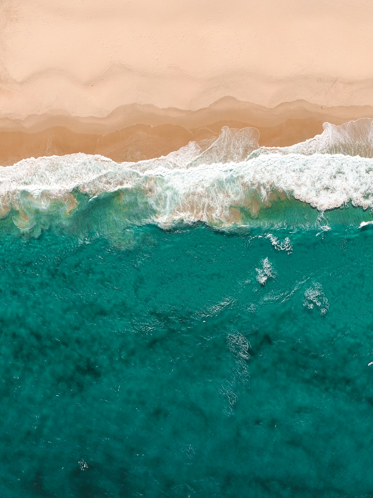 Coastal vacation destination satellite view